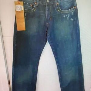 Classic Indigo Men's Straight Jeans